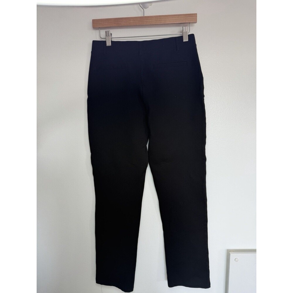 Quince Ultra Stretch Ponte Straight Leg Pants Women's Medium Black Petite Career